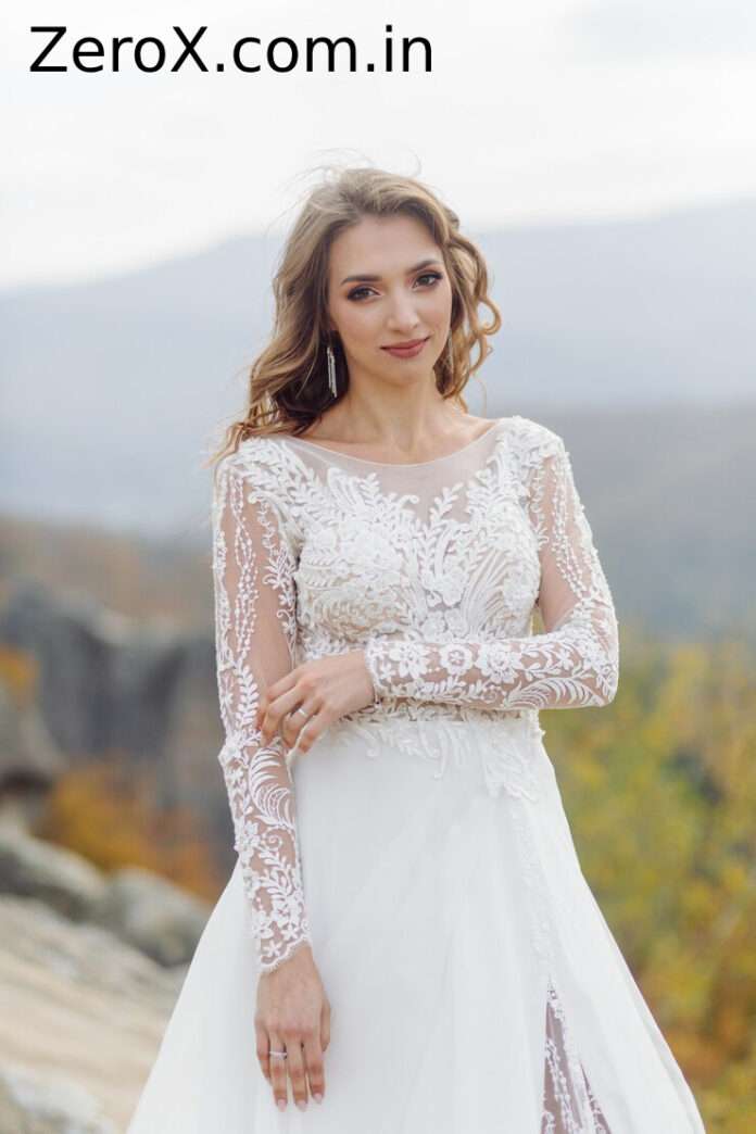 wedding dress with sleeves