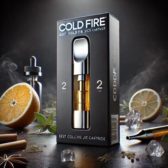 Premium cold fire cartridge with sleek design and Best Cold Fire Juice Carts Cartridge packaging