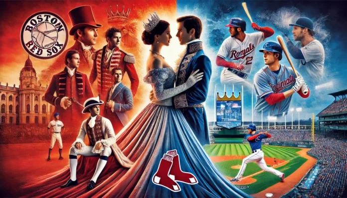 Realistic collage: red white and royal blue meets player stats & cast